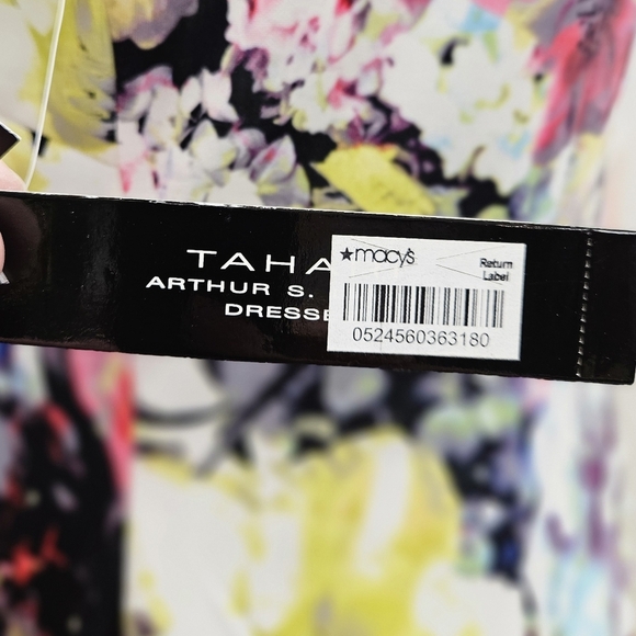 TAHARI Arthur S Levine Floral Multi-Colored Dress BRAND NEW - Picture 8 of 10